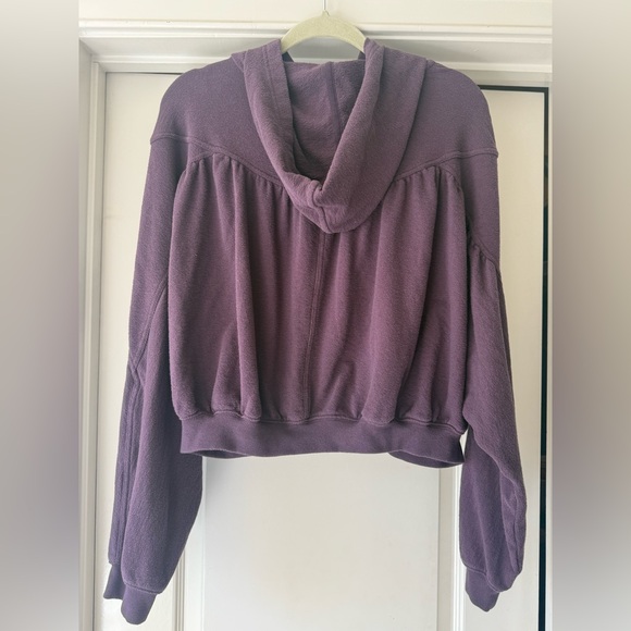 Aerie Soft Life Full Zip Sweatshirt Cool Berry S - Picture 3 of 6